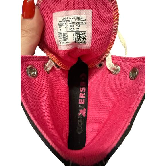 Converse All Star High Top Platform Sneakers Black Croc US 6 Women - Picture 7 of 7